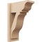 Ekena Millwork 8-in W x 16-in D x 24-in H Funston Trad Rough Cedar Woodgrain TimberThane Outlooker, Primed Tan OUTUR080X16X24FST04RCPR - alternate 1